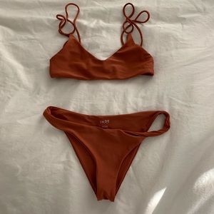 Jade rust colored bikini XS